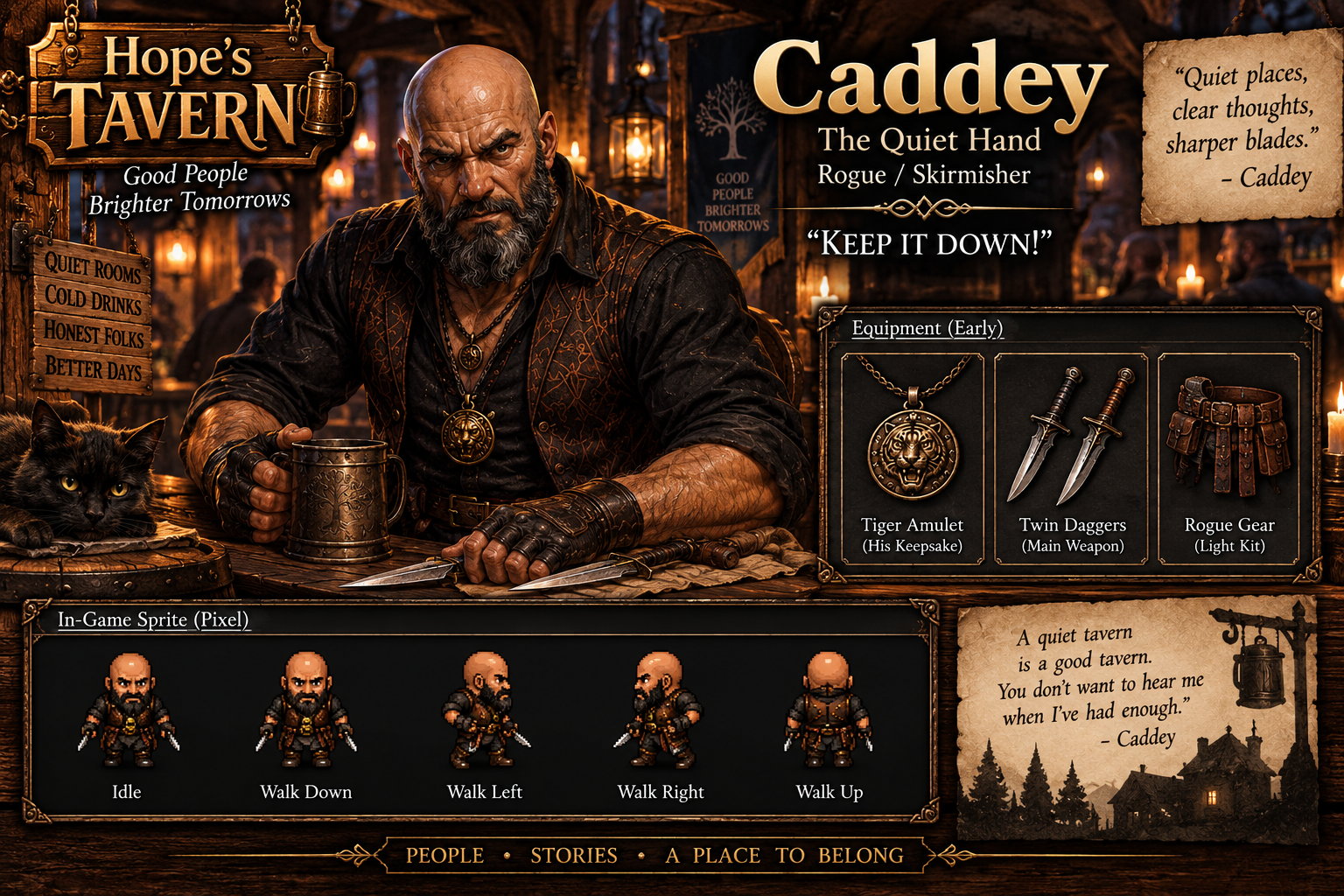 Caddey character artwork