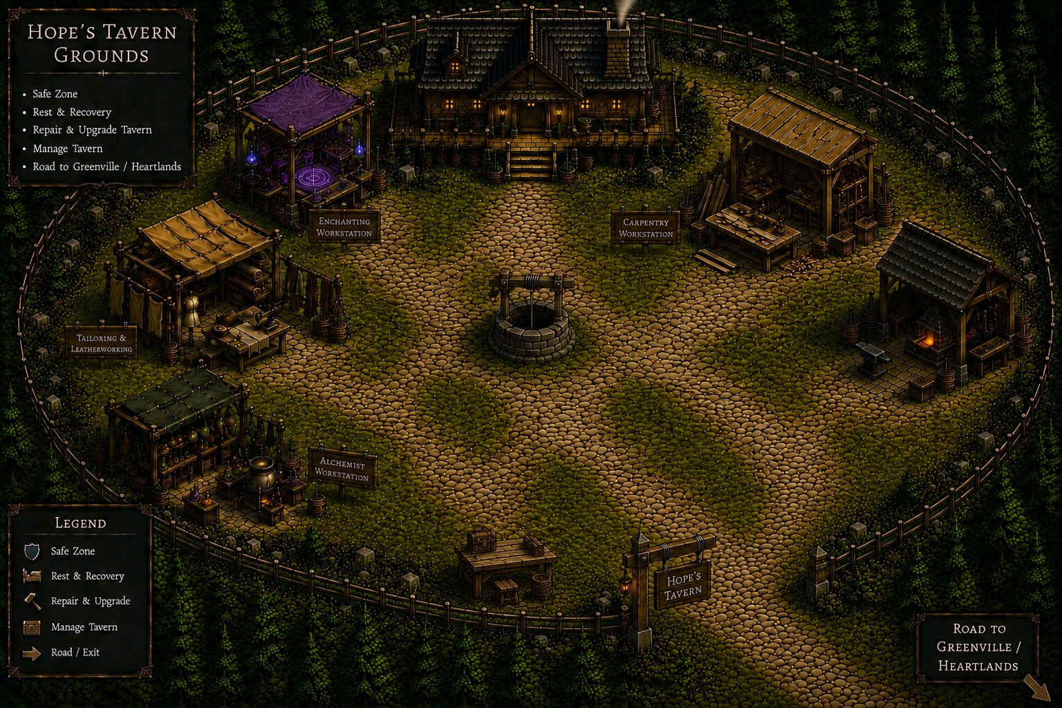 Hope's Tavern grounds