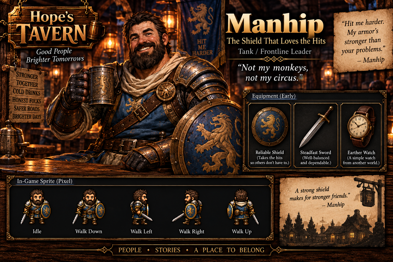 Manhip character artwork